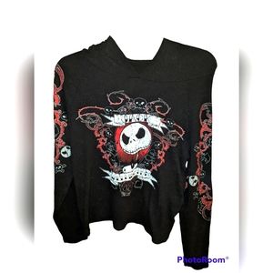 Awesome Jack Skellington Large women's hooded shirt